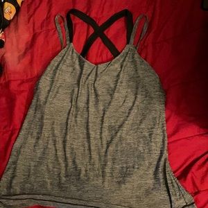 Strap gym shirt with bra layer included. L/G 12-14